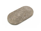 Long Rounded Brown Marble Tray