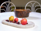 Long Rounded Rosa Marble Tray