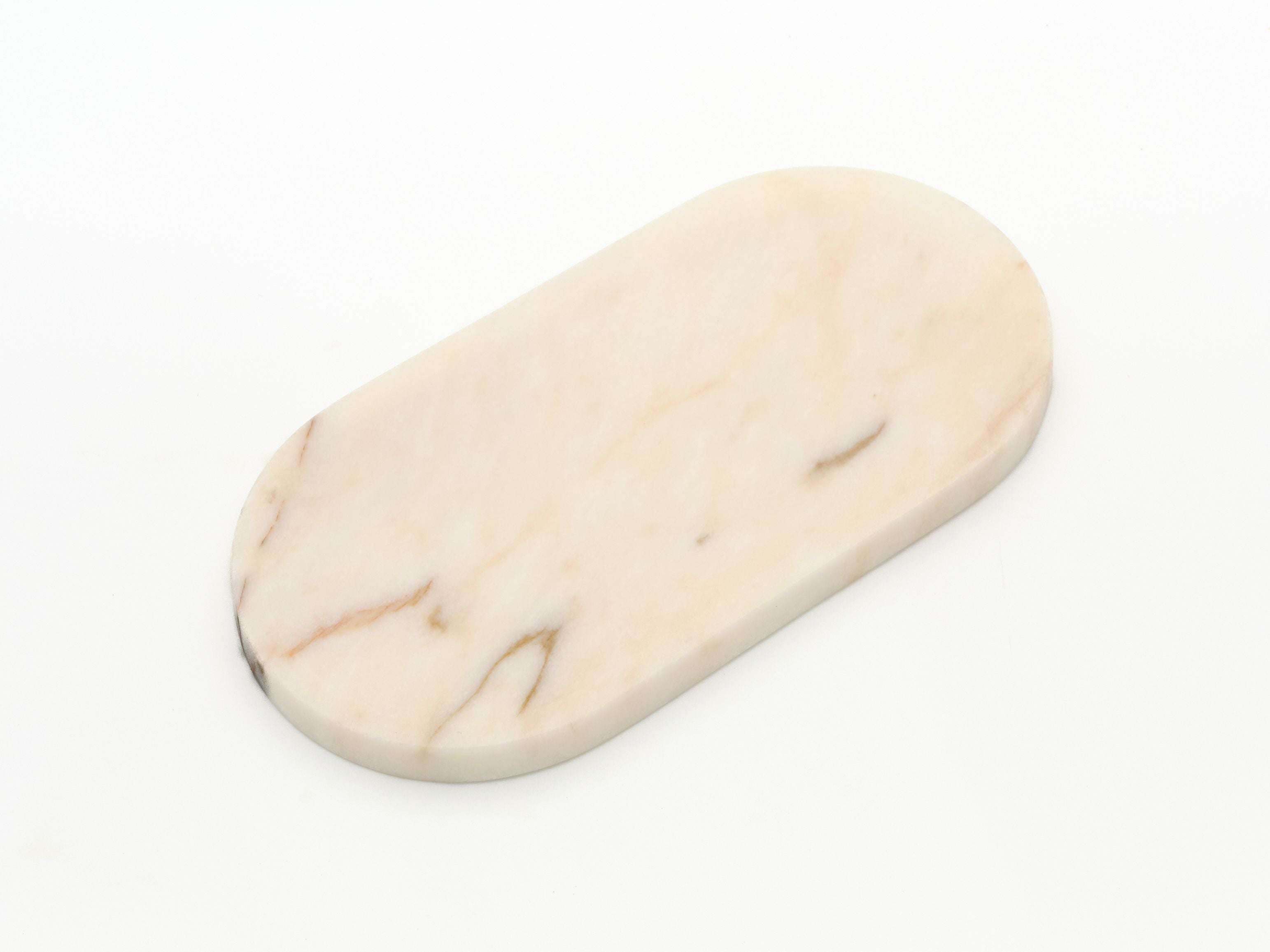 Long Rounded Rosa Marble Tray
