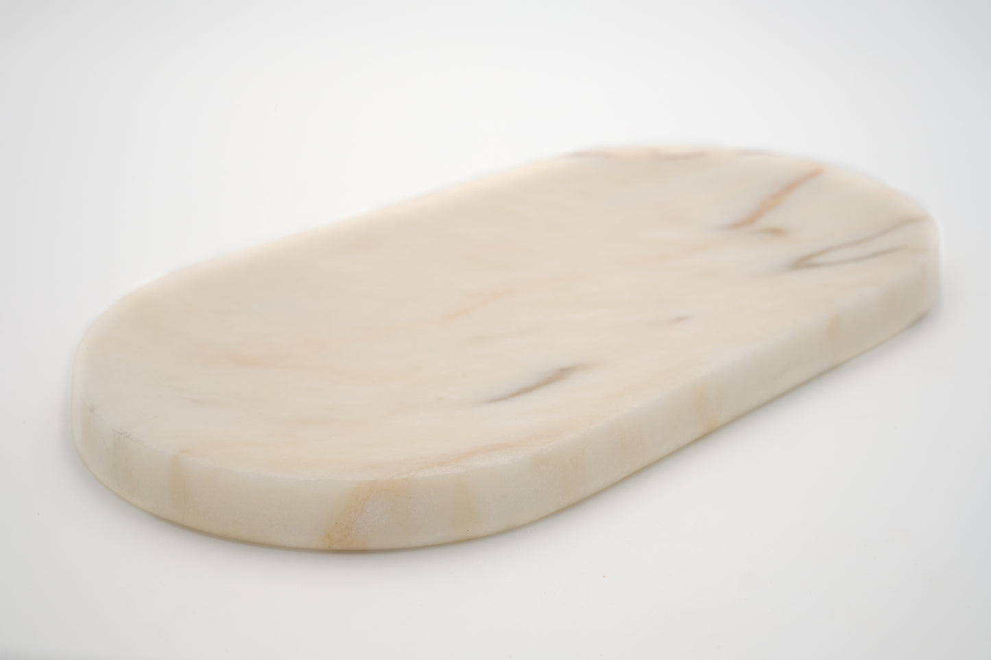 Long Rounded Rosa Marble Tray