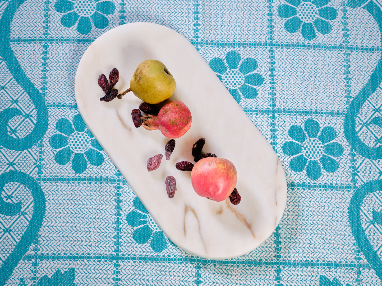 Long Rounded Rosa Marble Tray