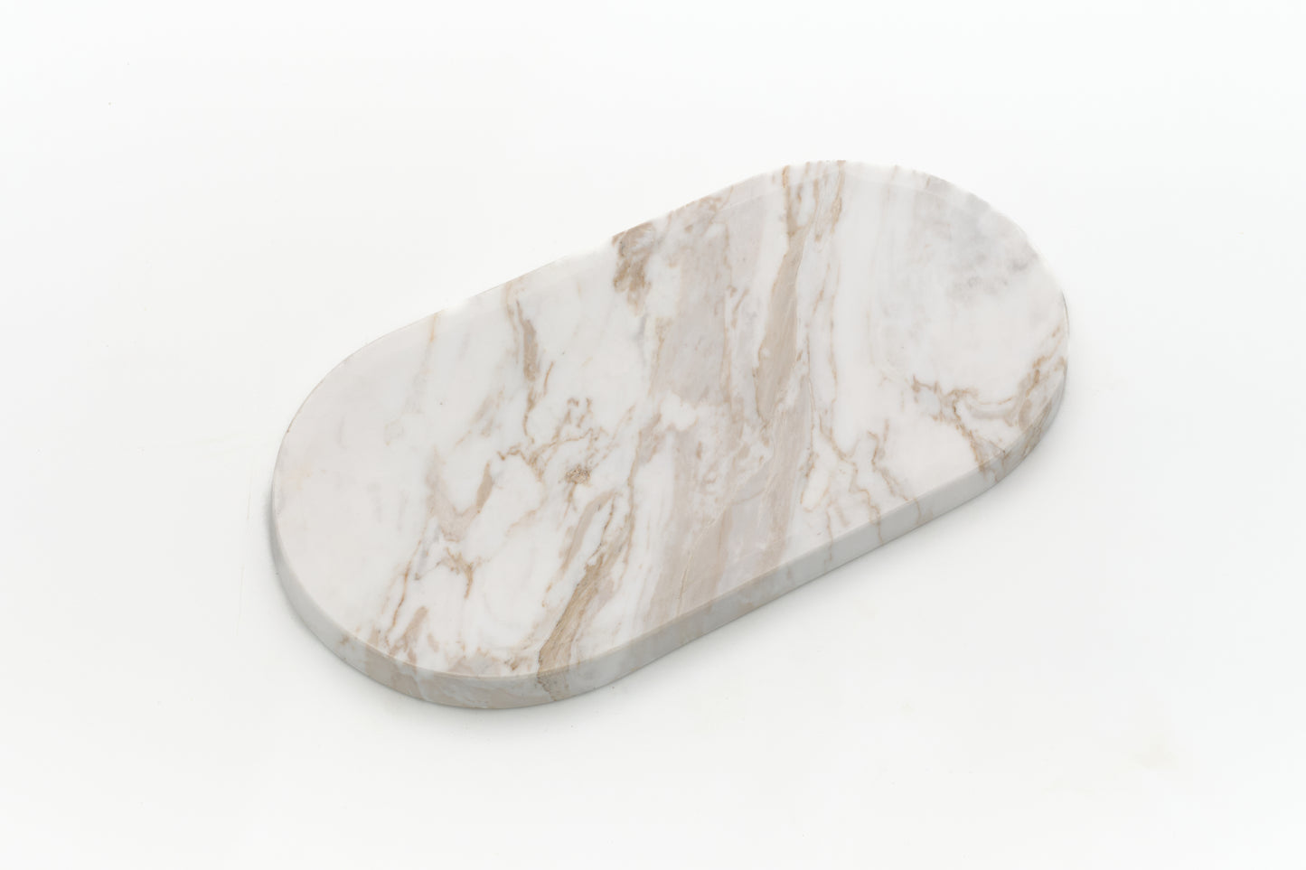 Long Rounded Volo Marble Tray
