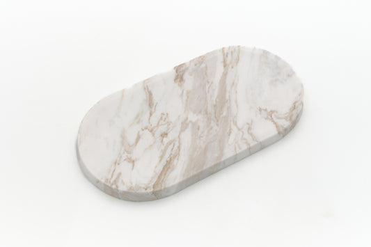 Long Rounded Volo Marble Tray