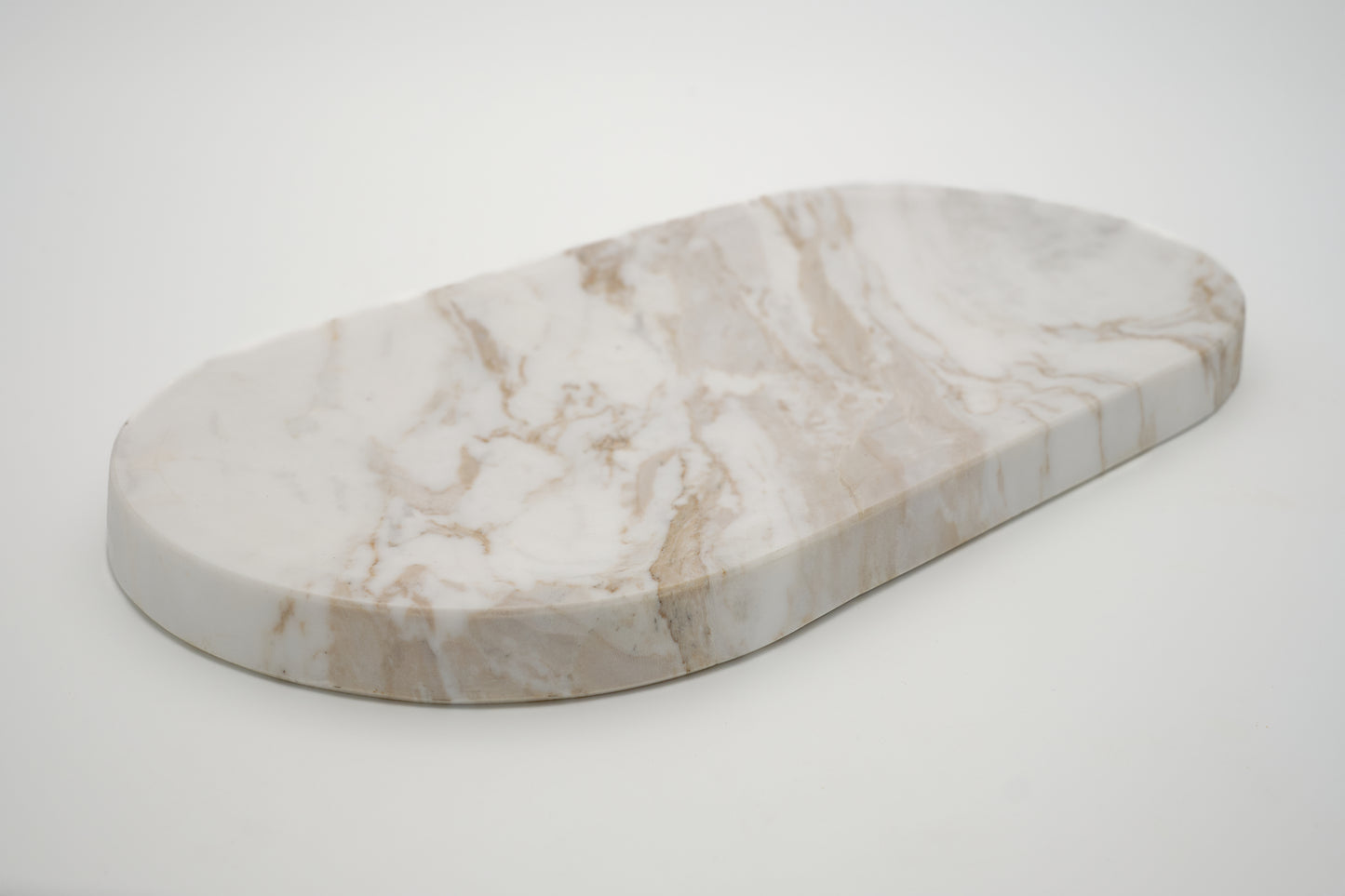 Long Rounded Volo Marble Tray