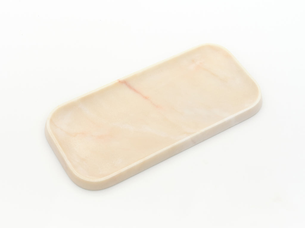 Long Rosa Marble Tray