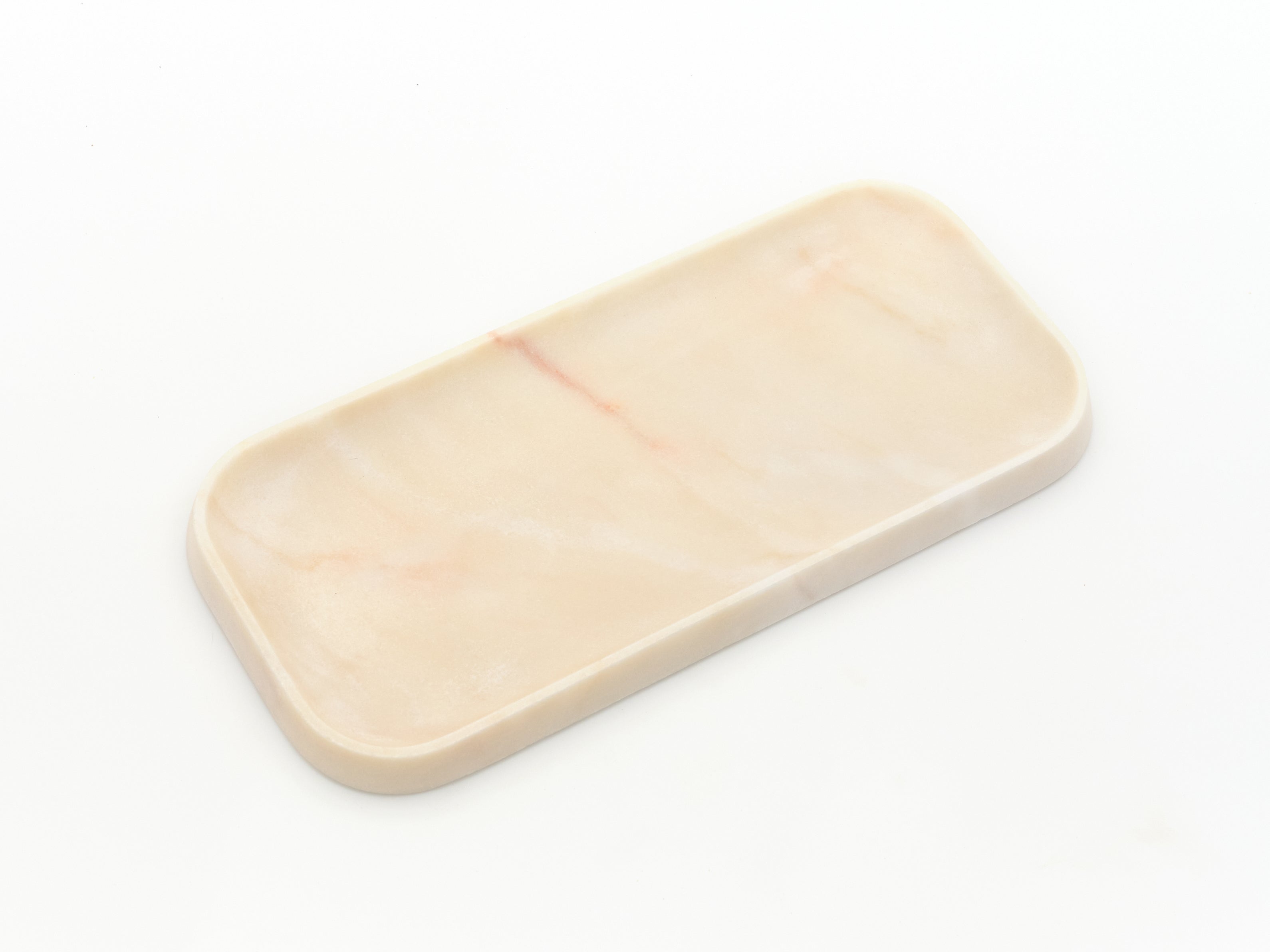 Long Rosa Marble Tray