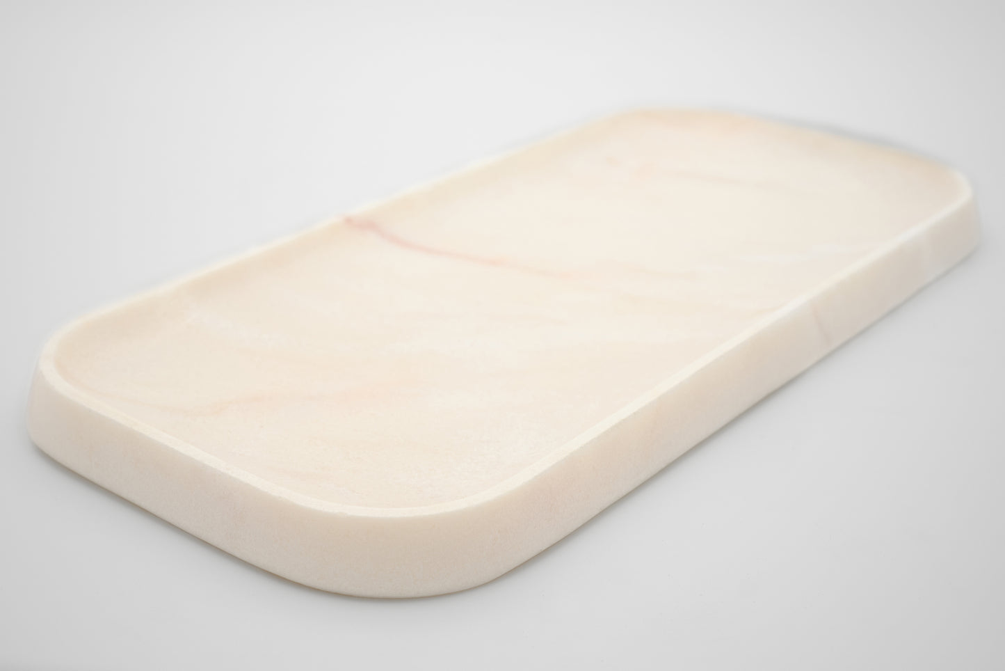 Long Rosa Marble Tray