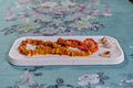 Long Rosa Marble Tray